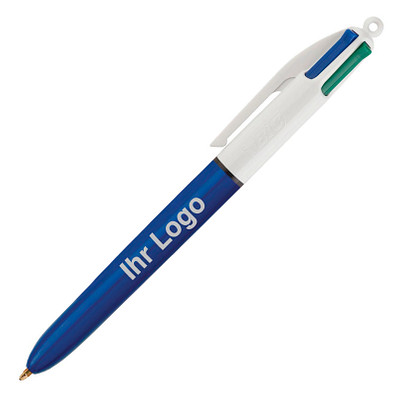BIC® 4-Farb-Kugelschreiber, blau/weiß