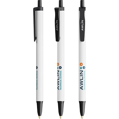 BIC® Clic Stic Ecolutions® Kugelschreiber Schwarz Recycelt Blaue Tinte