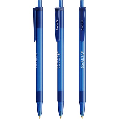 BIC® Clic Stic Softfeel Kugelschreiber Gefrostetes Dunkelblau Blaue Tinte
