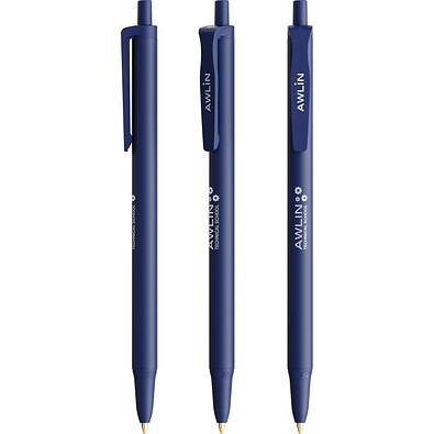 BIC® Clic Stic Softfeel Kugelschreiber Marineblau Blaue Tinte