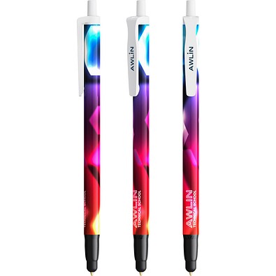 BIC® Clic Stic Stylus Kugelschreiber Weiß Blaue Tinte