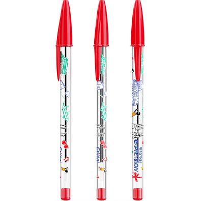 BIC® Cristal® Expression Rot / Rote Tinte