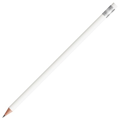 BIC® Evolution® Ecolutions® Radiergummi-Bleistift gespitzt, weiß/silber/weiß
