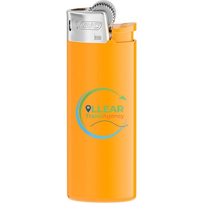 BIC® J25 Feuerzeug Corpus Pastell Orange/Boden Pastell Orange/Drücker Pastell Orange/Chromkappe