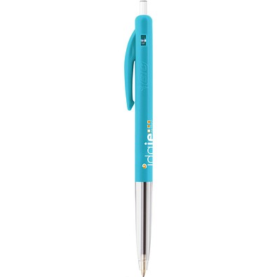 BIC® M10® Clic Kugelschreiber Türkisblau Blaue Tinte