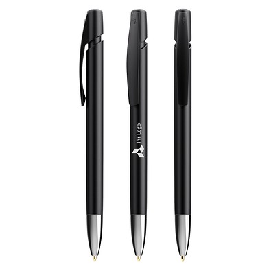 BIC® Media Clic Advance Kugelschreiber mit Metallspitze schwarz, blaue Mine