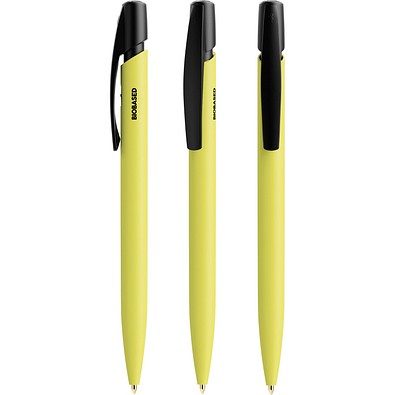 BIC® Media Clic BIO Based Kugelschreiber Gelb Blaue Tinte