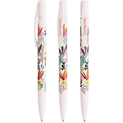 BIC® Media Clic Kugelschreiber Weiß Blaue Tinte