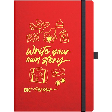BIC® Partner A5 Flex Cover Rot Liniertes Papier