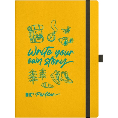 BIC® Partner A5 FruitCover Gelb Liniertes Papier
