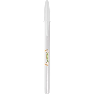 BIC® Style Ballpen Weiß / Weiß / Blaue Tinte