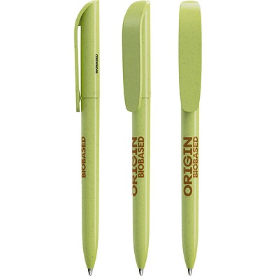 BIC® Super Clip Origin Grasgrün Blaue Tinte