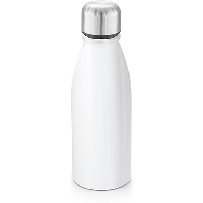 BILLY. Aluminiumflasche sublimations mit Edelstahlverschluss 500 ml, Weiß