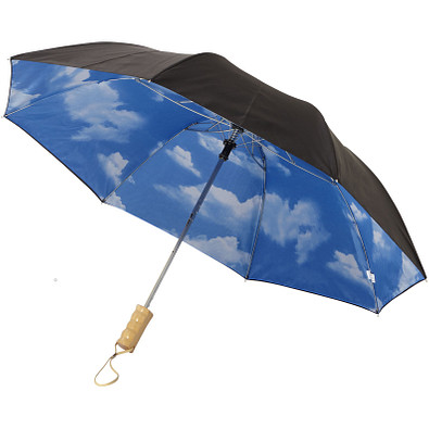 Blauer-Himmel 21" Automatik Kompaktschirm, schwarz Blauer-Himmel 21" Automatik Kompaktschirm, schwarz