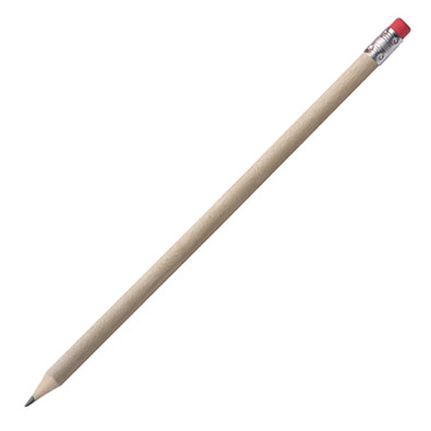 Bleistift mit Radiergummi Hickory, braun