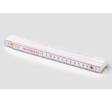 Holz-Zollstock Medida, 2 m, weiß