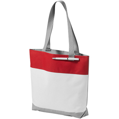 Bloomington Tragetasche, weiss,rot Bloomington Tragetasche, weiss,rot