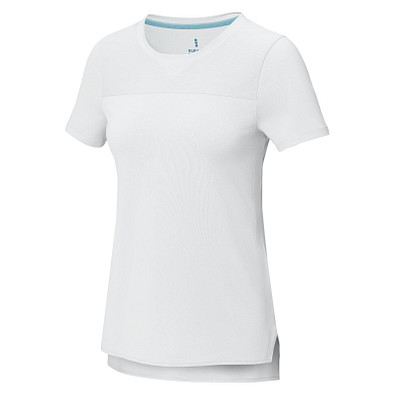 Borax Cool Fit T-Shirt aus recyceltem  GRS Material für Damen, weiss, S