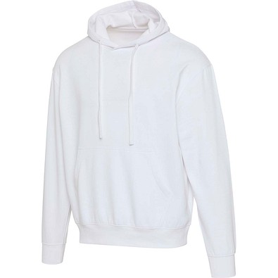 Boris Oversize Kapuzenpullover aus recycelter 280 g/m2 Bio Baumwolle (OCS), unisex, weiss, L