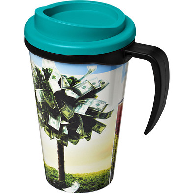 Brite-Americano Grande Isolierbecher, 350 ml, schwarz,aquablau Brite-Americano Grande Isolierbecher, 350 ml, schwarz,aquablau
