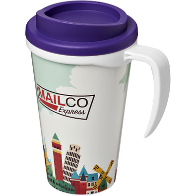 Brite-Americano Grande Isolierbecher, 350 ml, weiss,lila