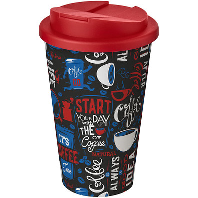 Brite-Americano® 350 ml Isolierbecher mit auslaufsicherem Schraubverschluss, weiss