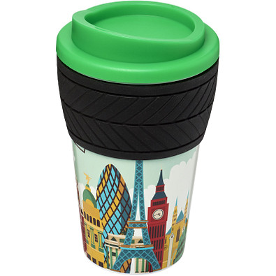 Brite-Americano Isolierbecher mit Schutzring Reifenprofil, 350 ml, grün