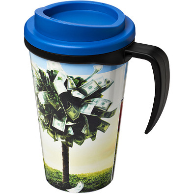 Brite-Americano Grande Isolierbecher, 350 ml, schwarz,Mid Blue