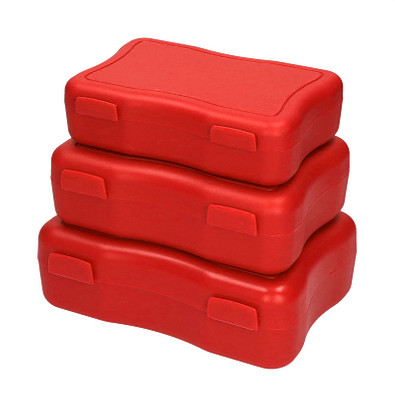 Brotzeitdosen Wave, 3er Set, standard-rot Brotzeitdosen Wave, 3er Set, standard-rot