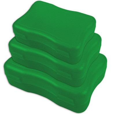 Brotzeitdosen Wave, 3er Set, trend-grün PP Brotzeitdosen Wave, 3er Set, trend-grün PP