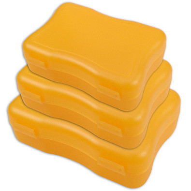 Brotzeitdosen Wave, 3er Set, trend-orange PP Brotzeitdosen Wave, 3er Set, trend-orange PP