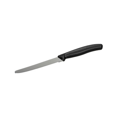 Brotzeitmesser Vesper, schwarz/silber