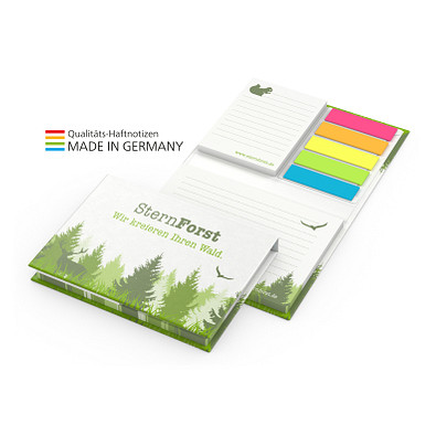 Geiger-Notes Brüssel Individuell green+blue inkl. Druck, Bookcover