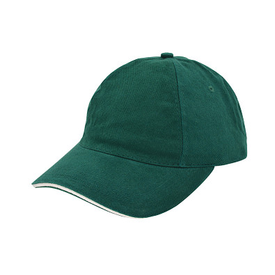 Brushed Promo Cap, flaschengrün/natur
