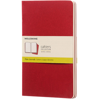MOLESKINE® Notizbuch Cahier Journal L, blanko, cranberry red MOLESKINE® Notizbuch Cahier Journal L, blanko, cranberry red