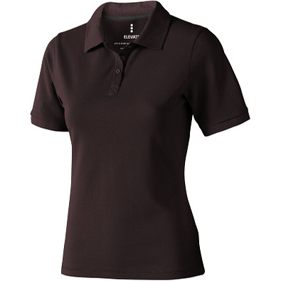 ELEVATE Damen Poloshirt Calgary, braun, S ELEVATE Damen Poloshirt Calgary, braun, S