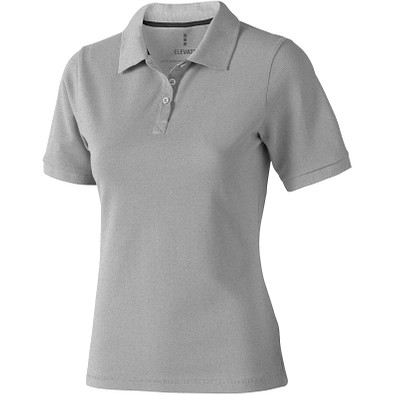 ELEVATE Damen Poloshirt Calgary, grau meliert, XL