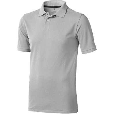 ELEVATE Herren Poloshirt Calgary, grau meliert, XL ELEVATE Herren Poloshirt Calgary, grau meliert, XL
