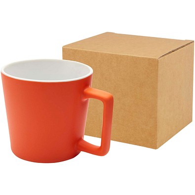 Cali 370 ml Keramiktasse mit matter Oberfläche, orange