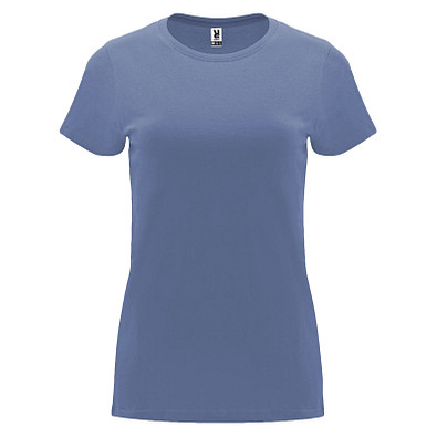 Capri T-Shirt für Damen, Blue Denim, L