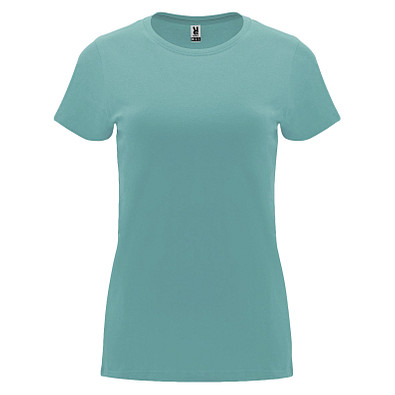 Capri T-Shirt für Damen, Dusty Blue, L