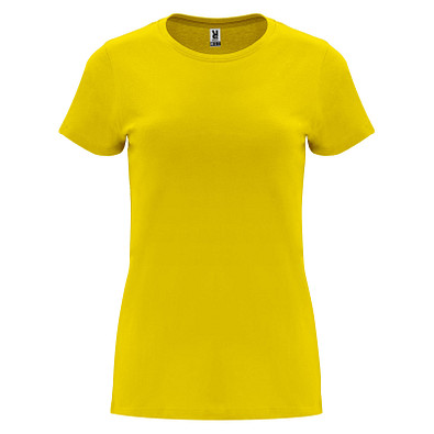 Capri T-Shirt für Damen, gelb, S