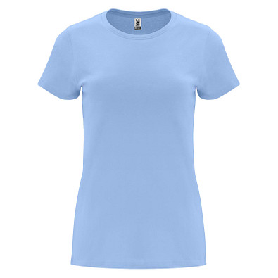 Capri T-Shirt für Damen, himmelblau, L