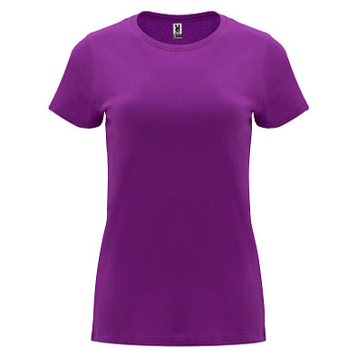 Capri T-Shirt für Damen, lila, XL