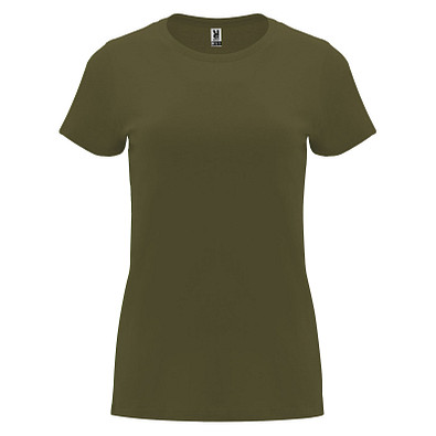 Capri T-Shirt für Damen, Militar Green, L