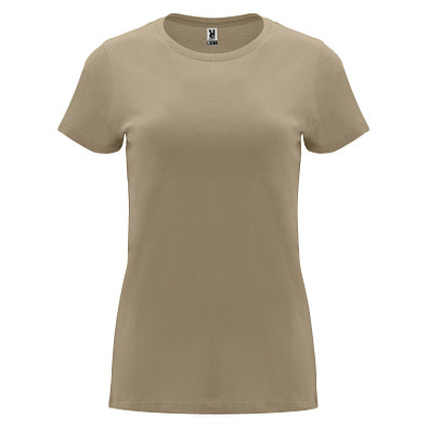 Capri T-Shirt für Damen, sand meliert, 3XL