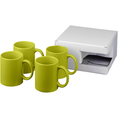 Ceramic Geschenkset mit 4 Bechern, 4x 330 ml, limone Ceramic Geschenkset mit 4 Bechern, 4x 330 ml, limone