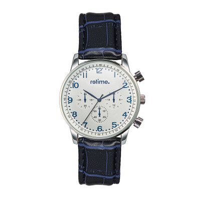 retime® Chronograph Budget II, dunkelblau/silber retime® Chronograph Budget II, dunkelblau/silber