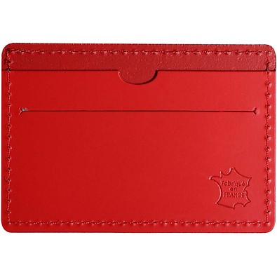 Citizen Green Tintin Kartenetui aus recyceltem Leder, rot