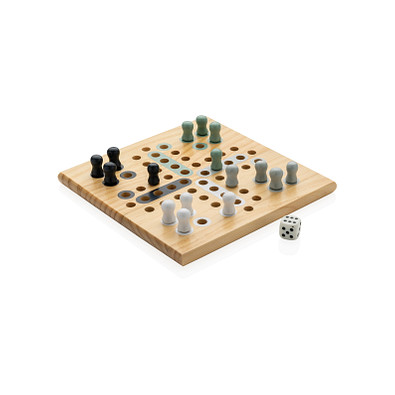 Claire Ludo-Spiel aus Holz, braun